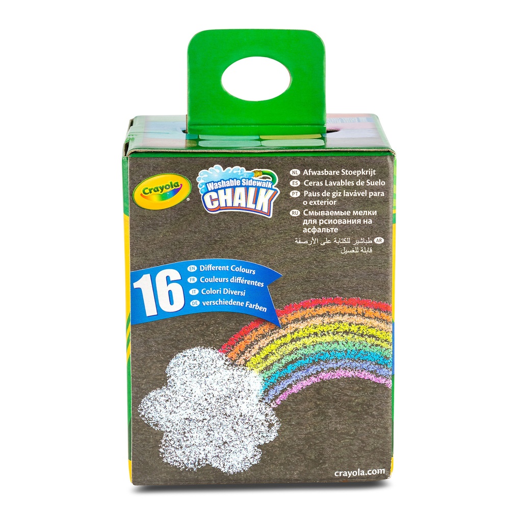 Washable Sidewalk Chalk 6 Packs of 16