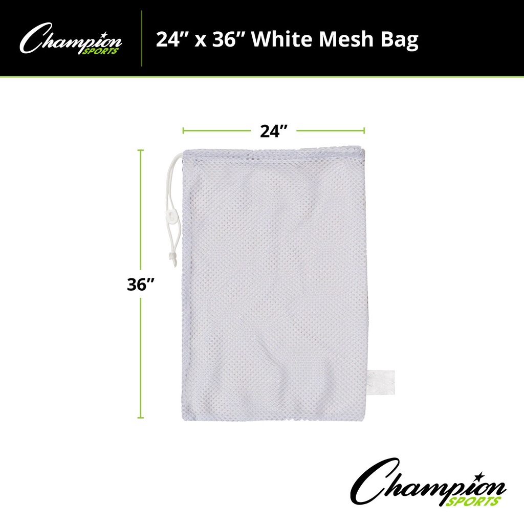 White 24" x 36" Mesh Equipment Bag