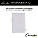 White 24" x 36" Mesh Equipment Bag