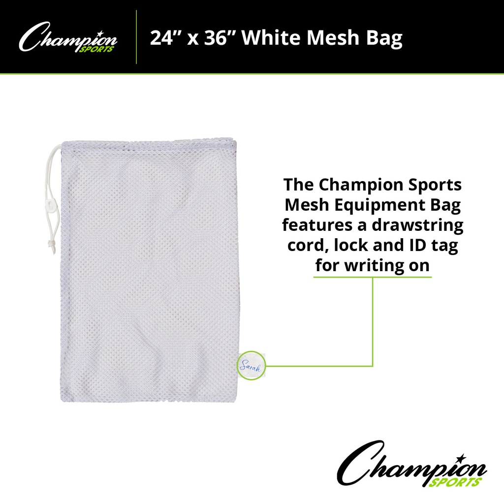 White 24" x 36" Mesh Equipment Bag