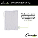 White 24" x 36" Mesh Equipment Bag