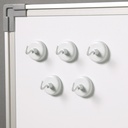 White Magnetic Hooks 10ct