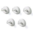 White Magnetic Hooks 10ct