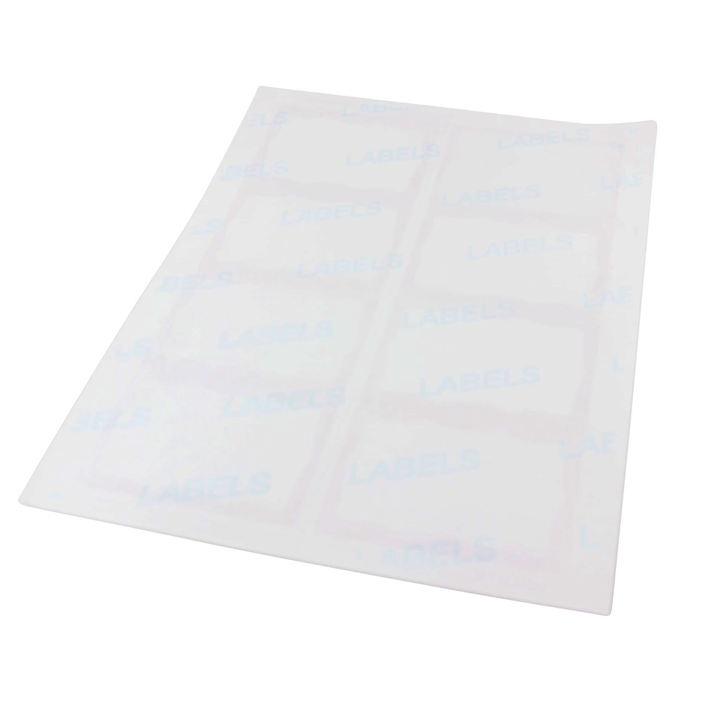 White Plain Adhesive Badges Pack of 200