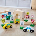 Wooden Vehicles and Traffic Signs