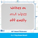 5" x 7" Dry Erase Board Class Pack of 24