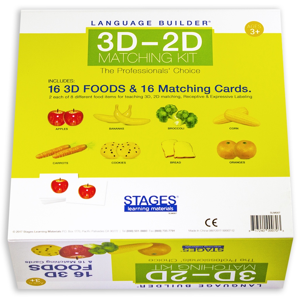 Language Builder® 3D-2D Matching Foods Kit