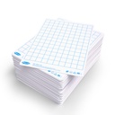 Show-me Pack of 100 x A4 Gridded/Plain Dry Erase boards 