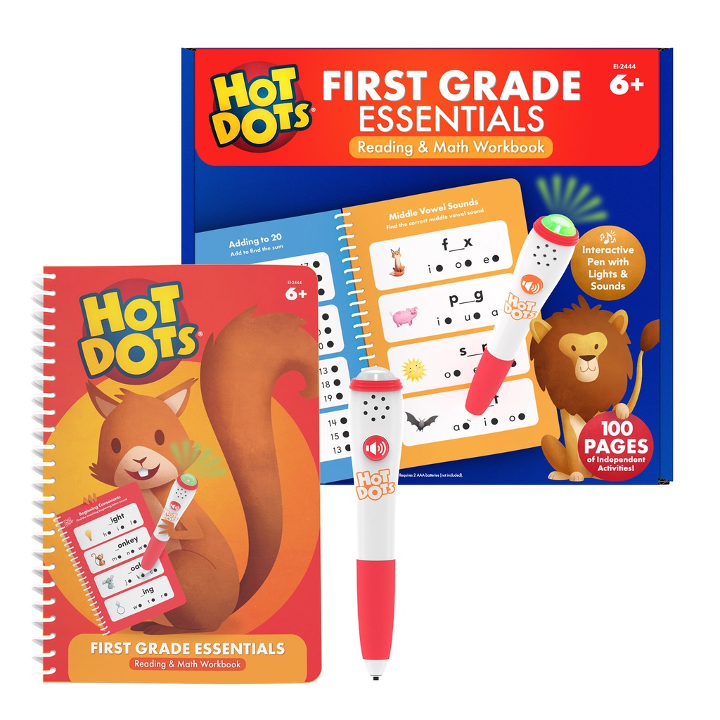 Hot Dots® Essentials Reading & Math Workbook