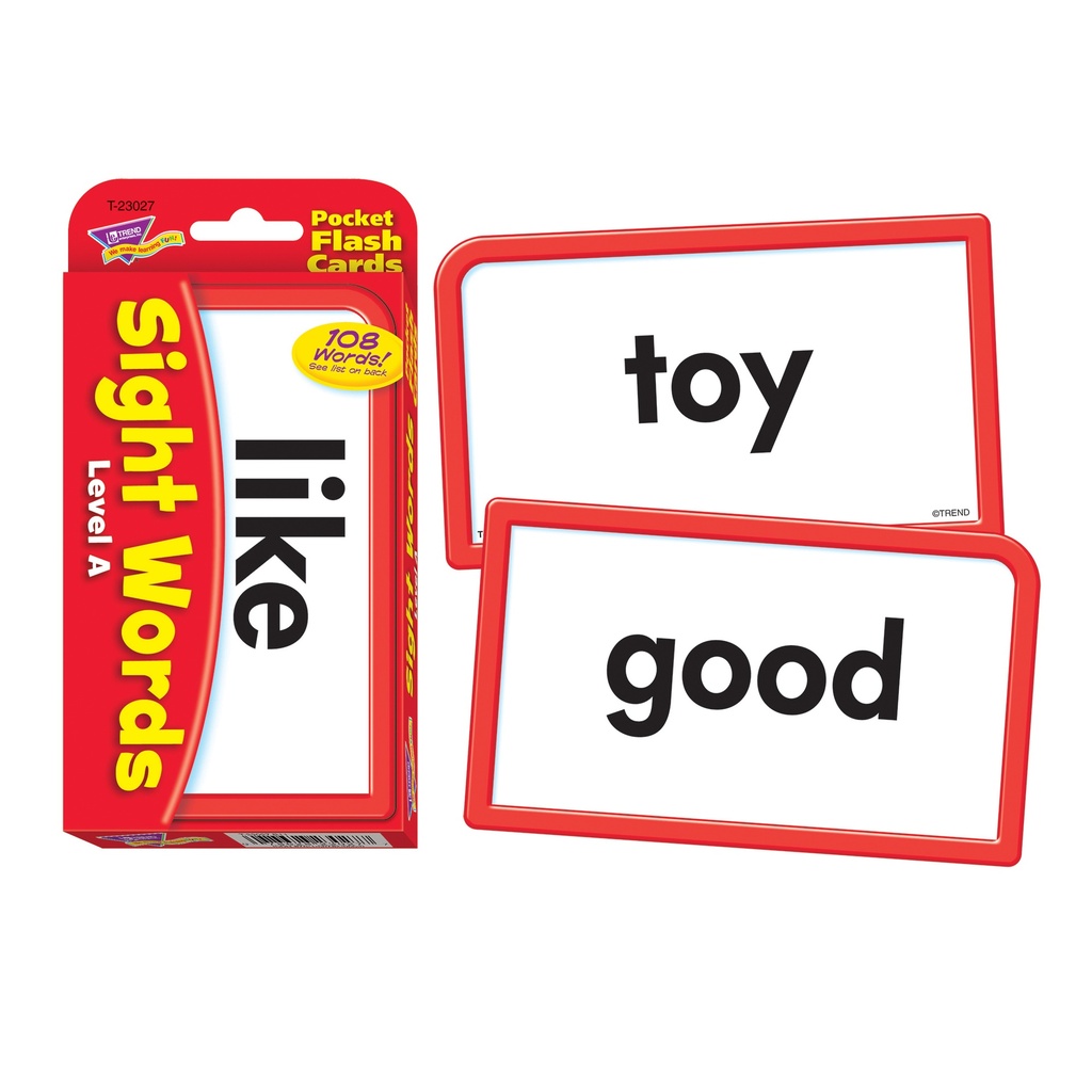 Sight Words Pocket Flash Cards