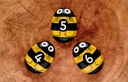 Honey Bee Number Stones