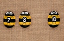 Honey Bee Number Stones