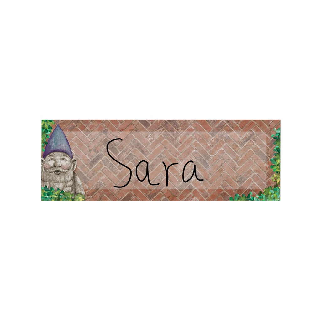 Curiosity Garden Self-Adhesive Name Plate, 9-5/8" x 3-1/4", Pack of 36