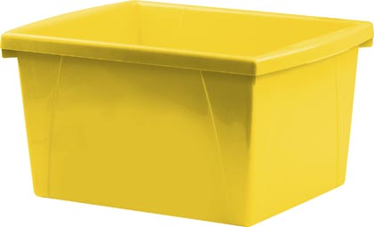 Small Classroom Storage Bin Yellow Each