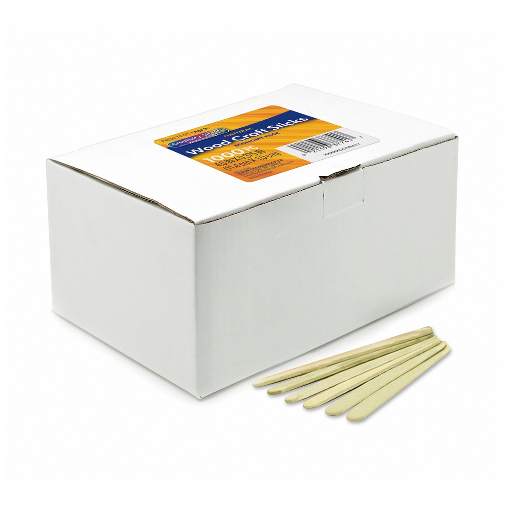 Natural Wood Craft Sticks 1000 Count