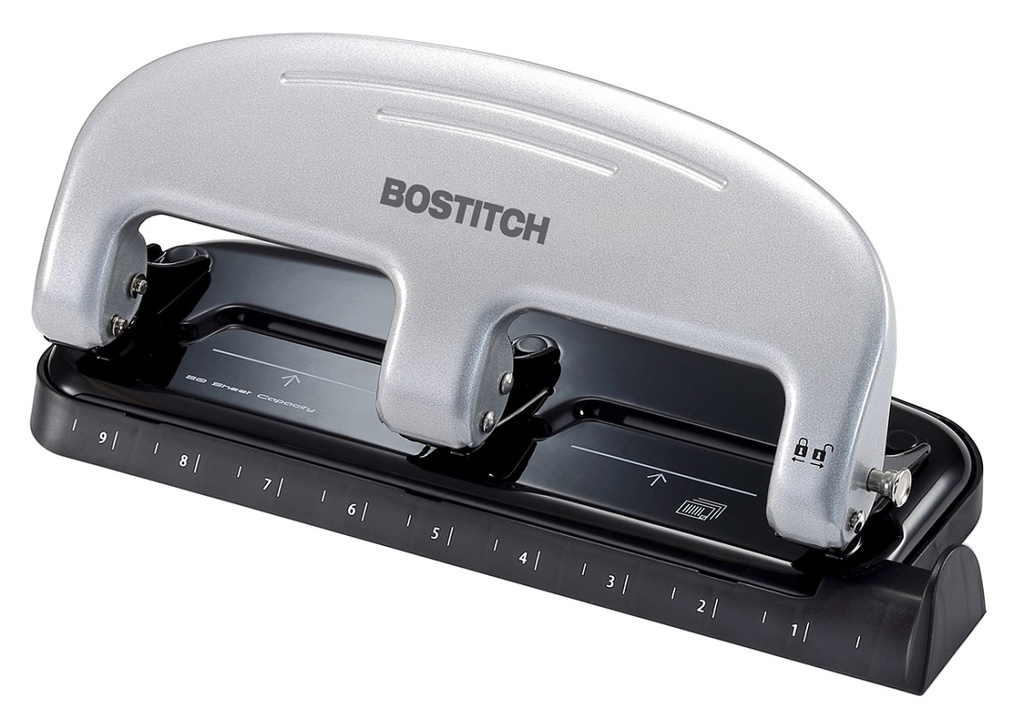 Bostitch EZ Squeeze Three-Hole Punch