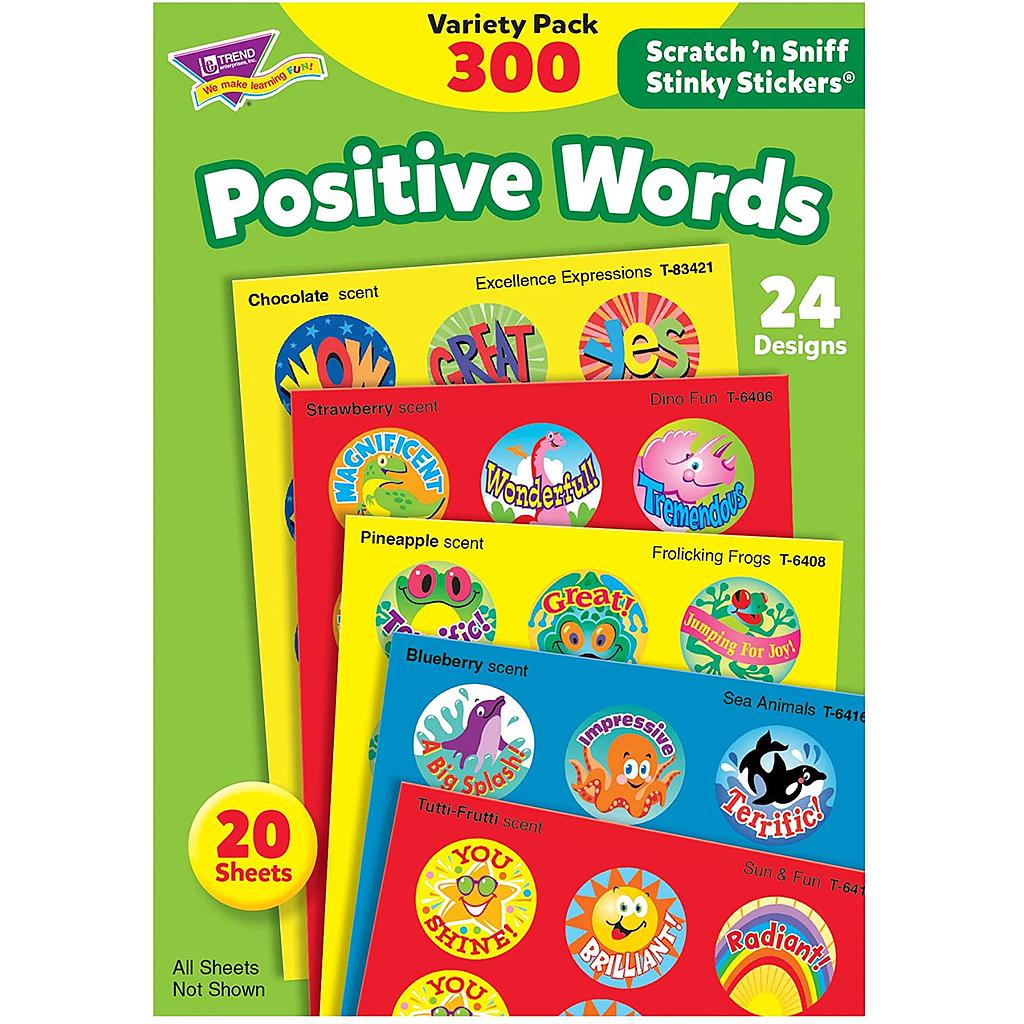 Positive Words Stinky Stickers Variety Pack