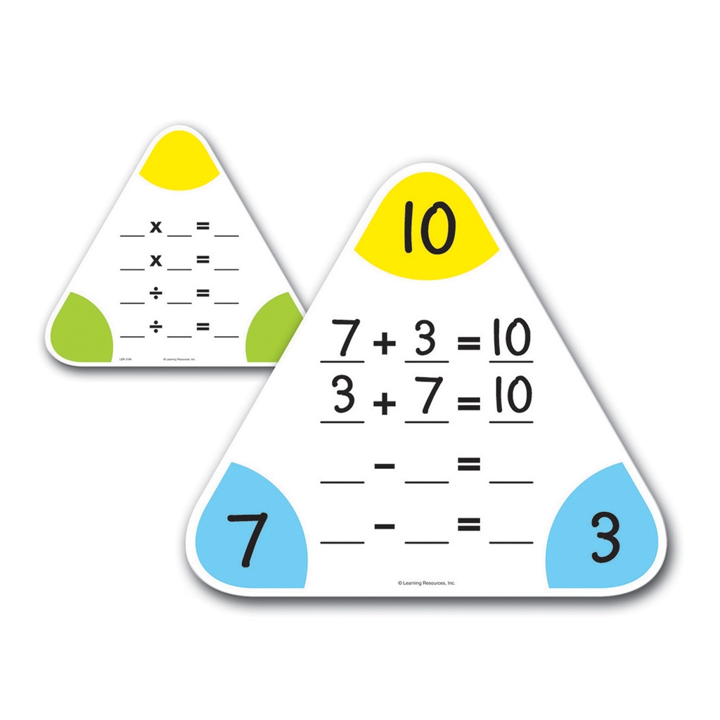 Set of 5 Write and Wipe Fact Family Boards