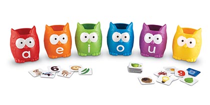 Vowel Owls Sorting Set