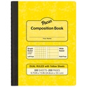 Yellow Dual Ruled Composition Book