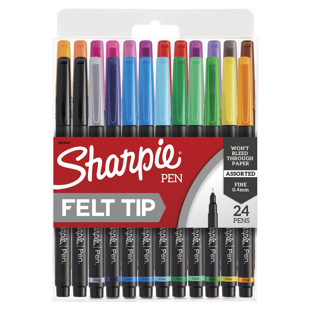 24ct Fine Sharpie Art Pens in Hard Case