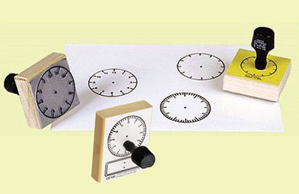 3 Clock Stamp Set