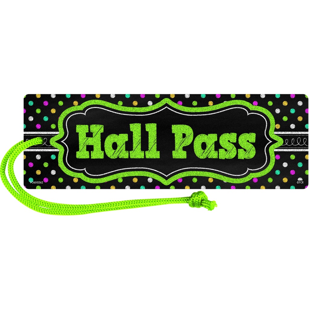 Chalkboard Brights Magnetic Hall Pass