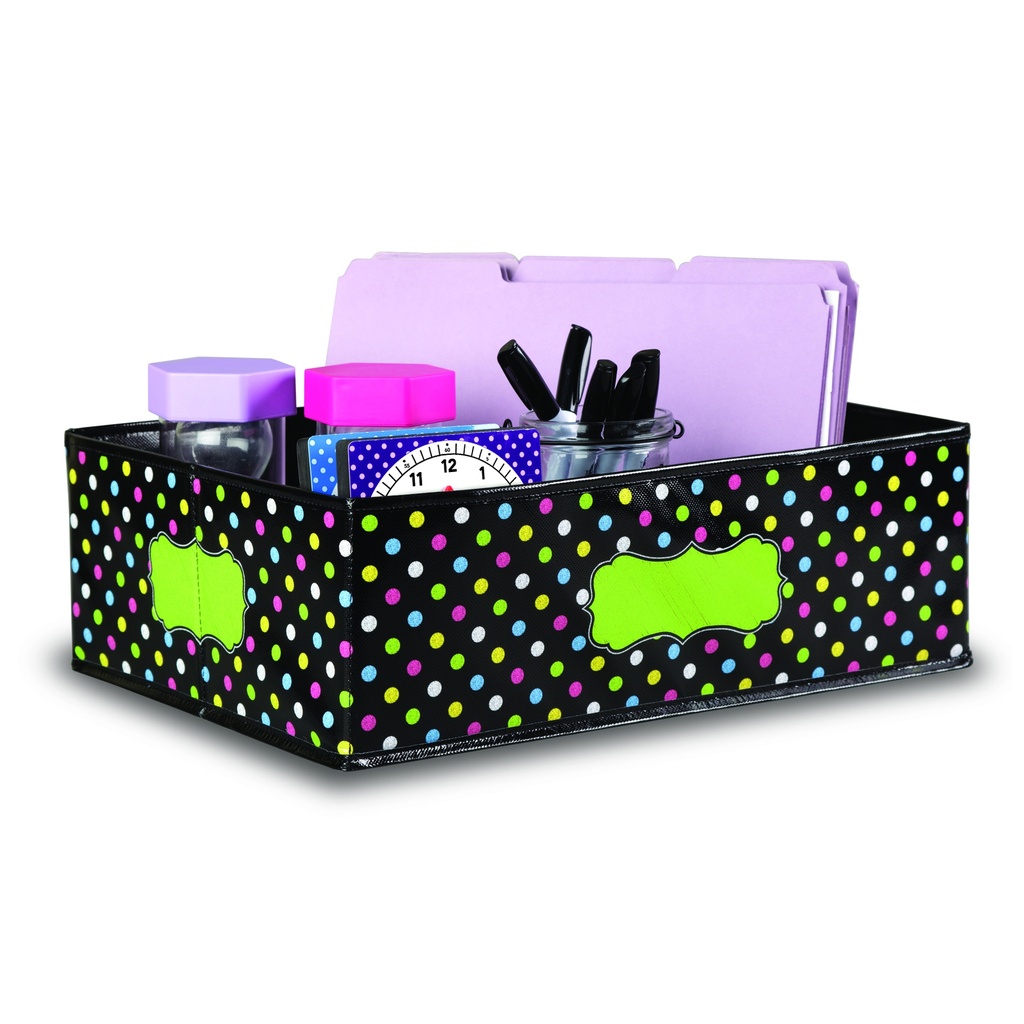 Chalkboard Brights Storage Bin