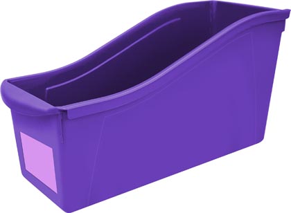 Large Book Bin Purple