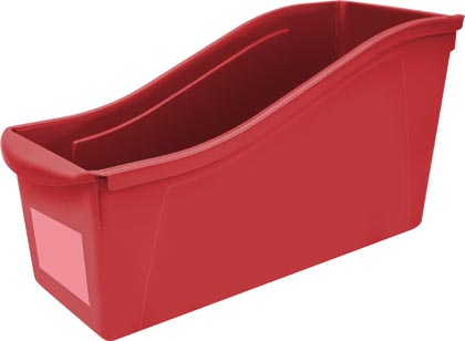 Large Book Bin Red