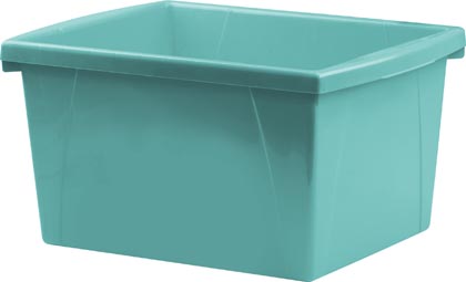 Small Classroom Storage Bin Teal Each