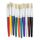 10ct Round Handle Stubby Brushes