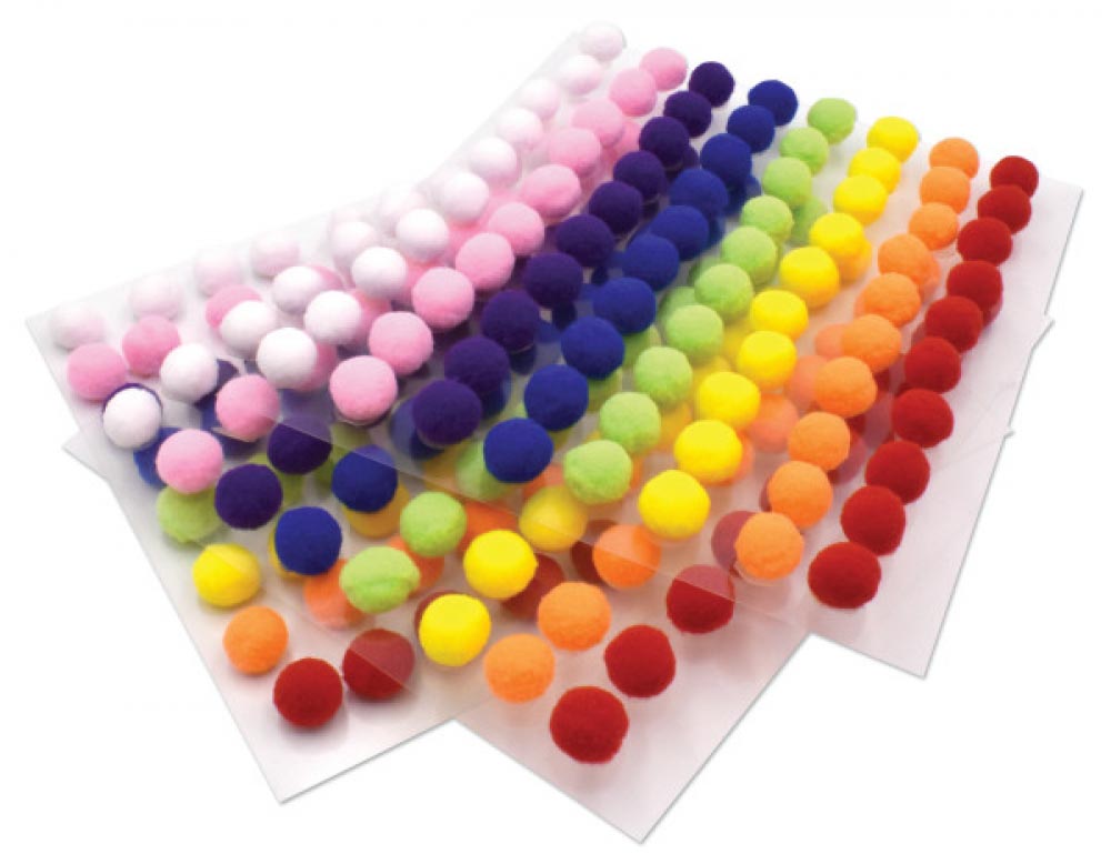 Peel and Stick Pom Poms