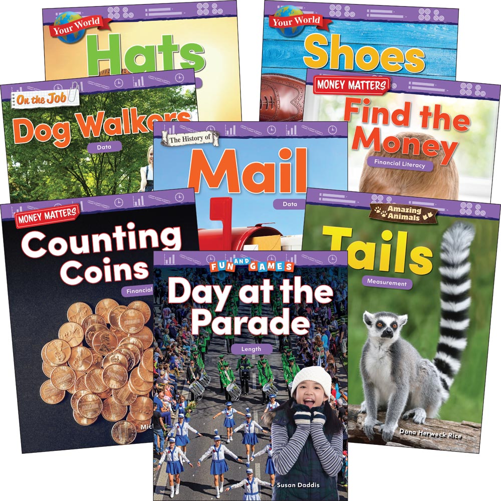 Measurement & Data: Grades K-1 (8-Book Set)