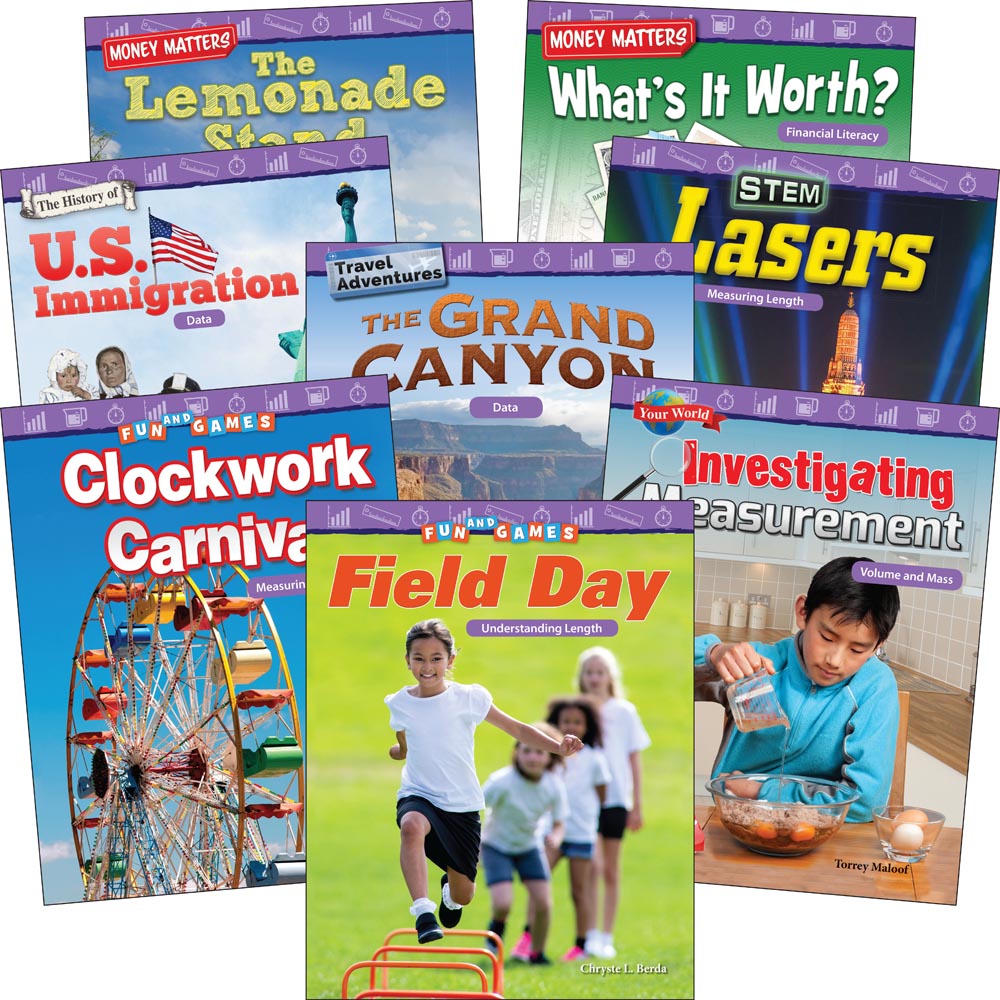 Measurement and Data: Grades 2-3 (8-Book Set)