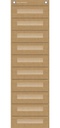 Burlap 10 Pocket File Storage Pocket Chart