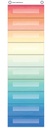 Watercolor 10 Pocket File Storage Pocket Chart