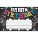 Chalkboard Brights Happy Birthday Awards