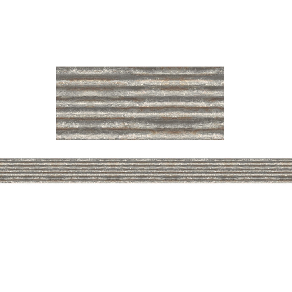 Corrugated Metal Straight Border