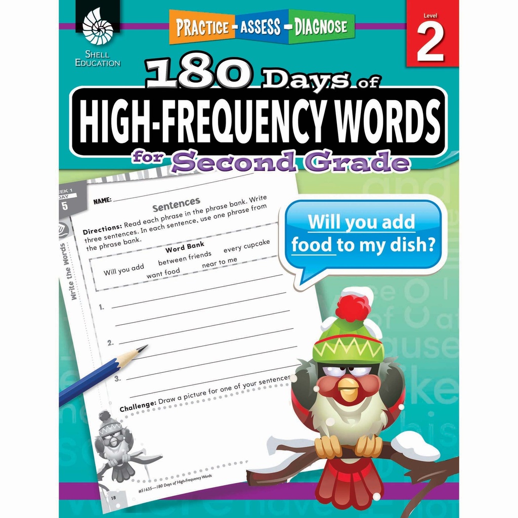 180 Days of High Frequency Words Grade 2