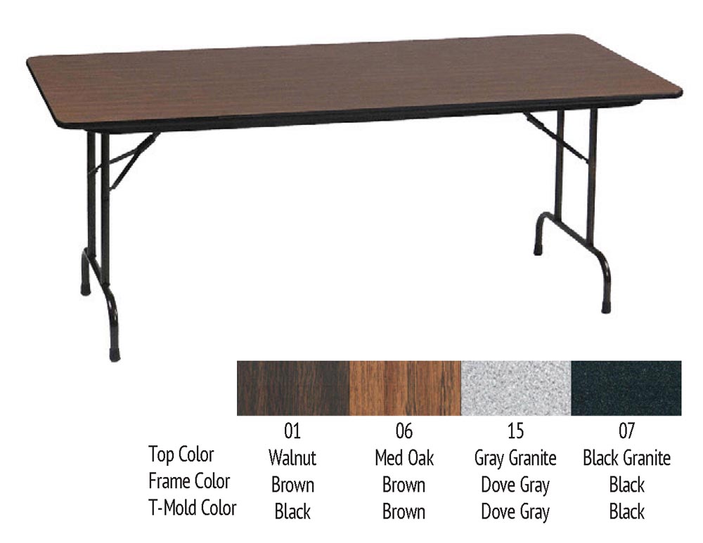 30x60x29 Rectangle Melamine Folding Table