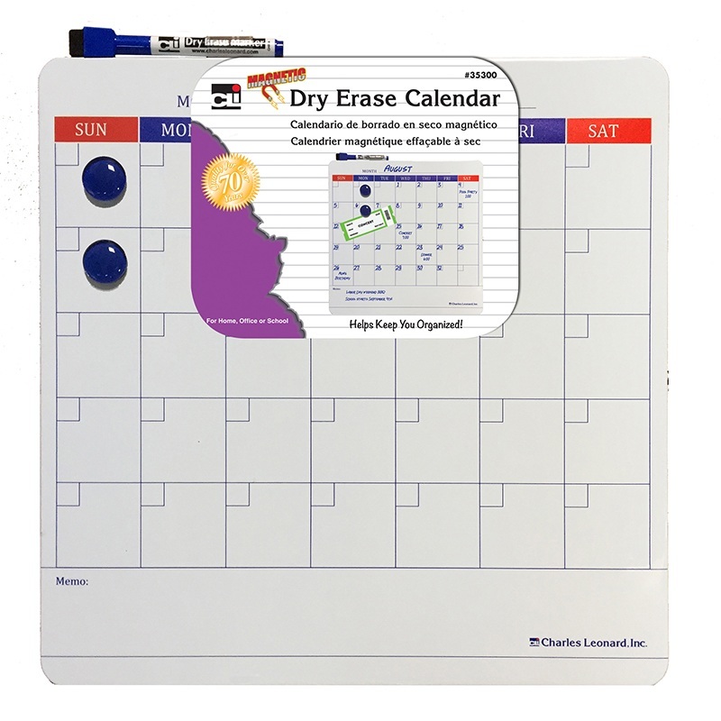 6ct Magnetic Dry Erase Calendar