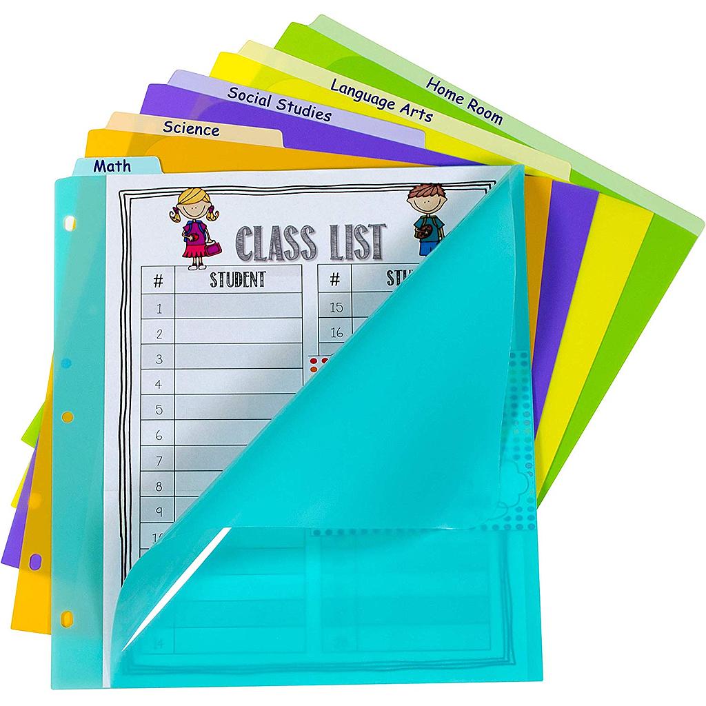 5 Tab Index Dividers with Vertical Tab