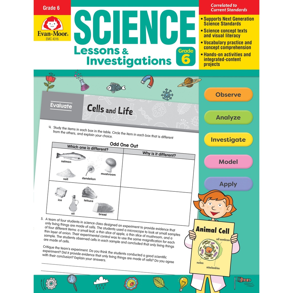 Science Lessons and Investigations Book Grade 6