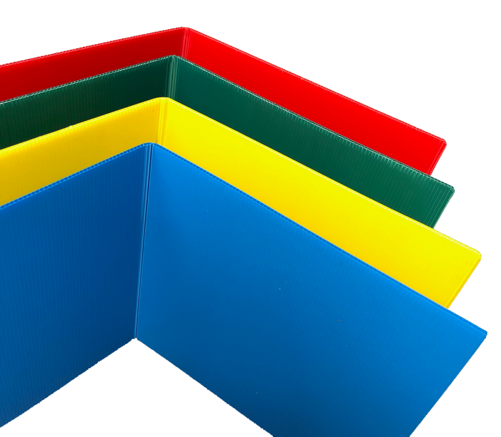 24ct Assorted Color Corrugated Plastic Study Carrels