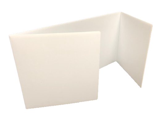 24ct White Corrugated Plastic Study Carrels