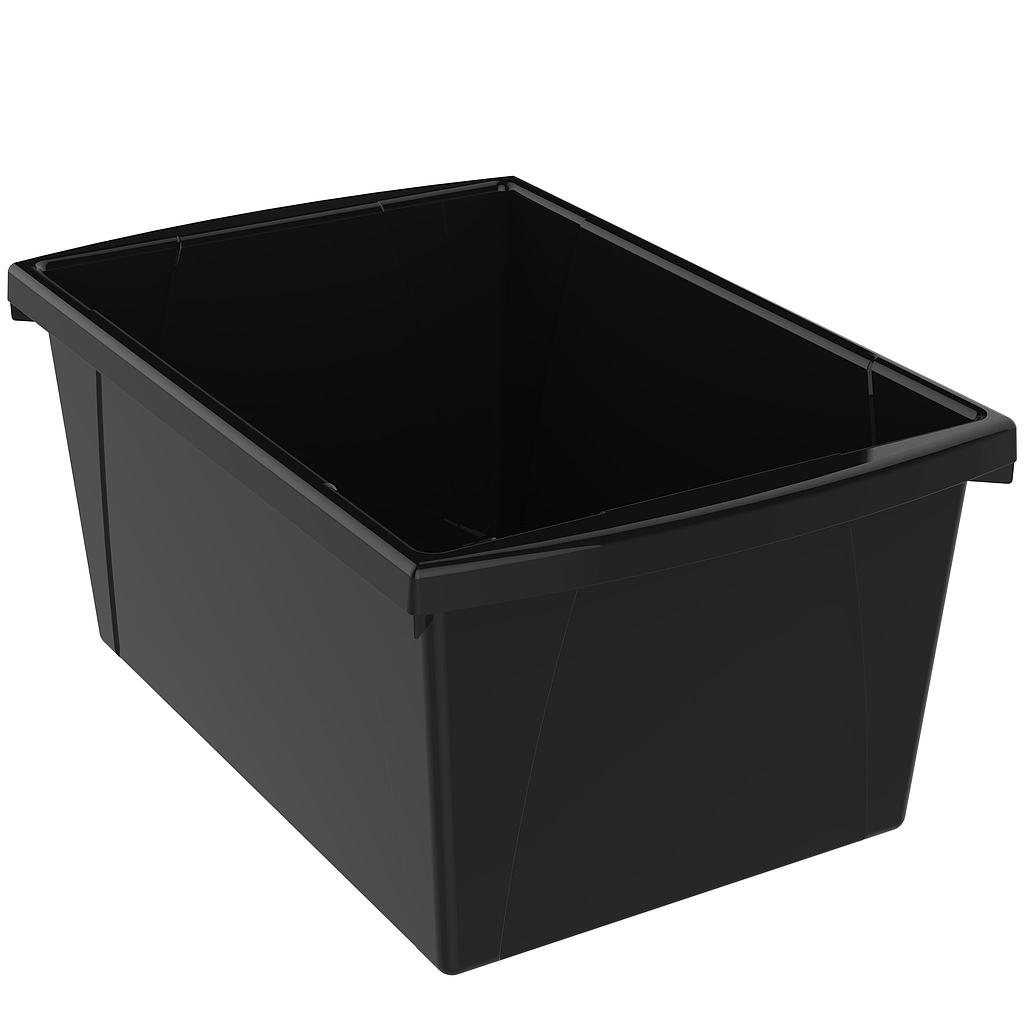 Medium Classroom Storage Bin Black Each