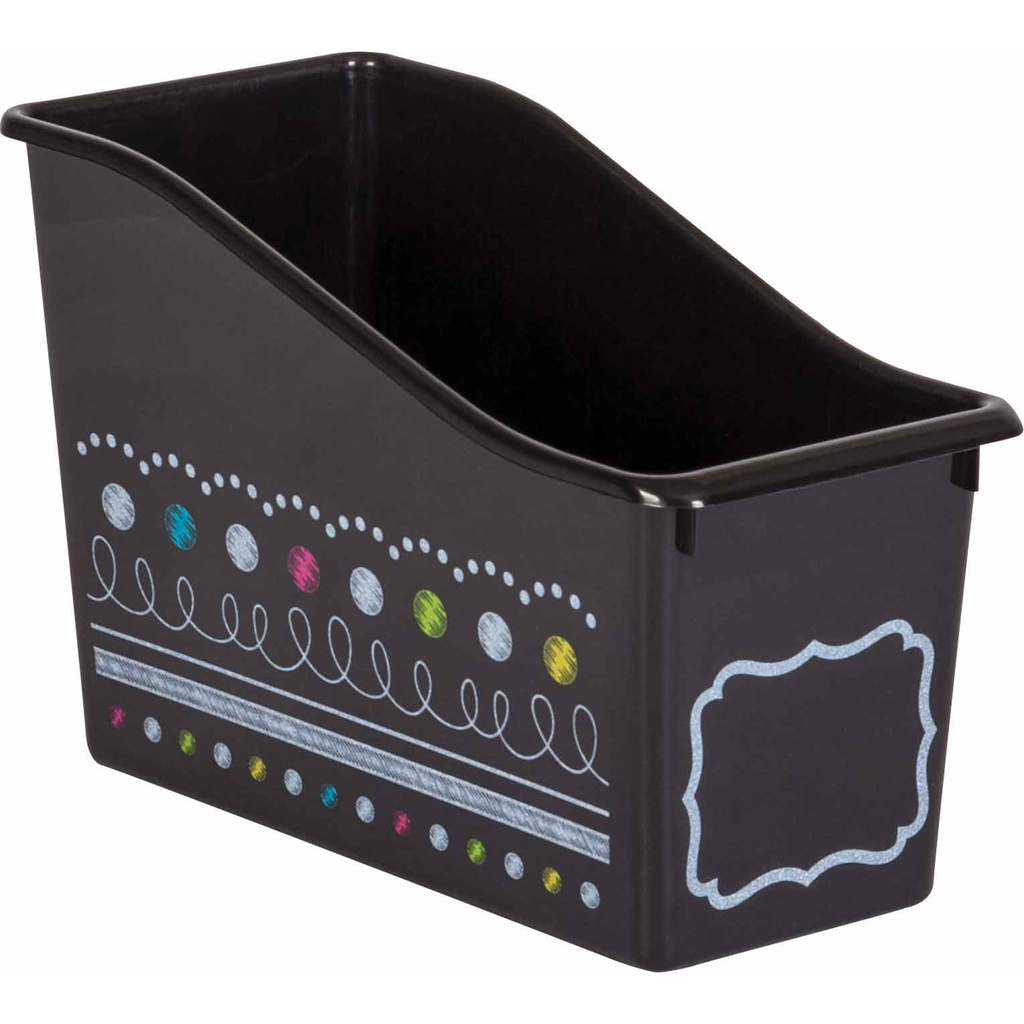 Chalkboard Brights Plastic Book Bin