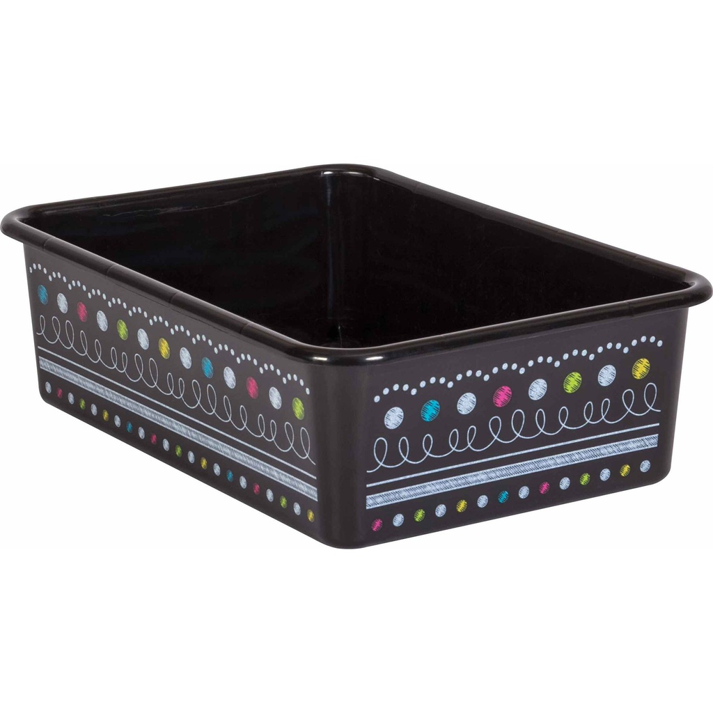 Chalkboard Brights Large Plastic Storage Bin