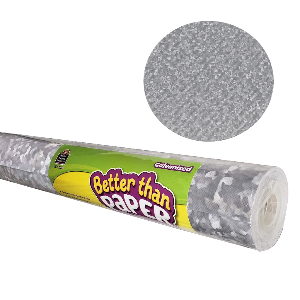 Better Than Paper® Bulletin Board Roll, 4' x 12', Galvanized Metal, 4 Rolls